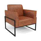 Namoradeira E 2 Poltronas Marisa Industrial Alta Preto Sintét