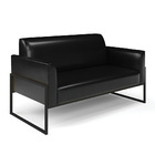 Namoradeira E 2 Poltronas Marisa Industrial Alta Preto Sintét