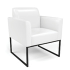 Namoradeira E 2 Poltronas Marisa Industrial Preto Sintético P