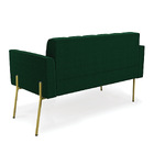 Namoradeira E 2 Poltronas Pé De Ferro Dourado Elisa Bouclê D0