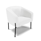 Namoradeira E 2 Poltronas Pé De Ferro Preto Stella Sintético