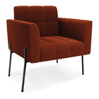 Namoradeira E 2 Poltronas Pé De Ferro Pto Elisa Bouclê D03 -