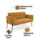 Namoradeira E 2 Poltronas Pé De Ferro Pto Elisa Bouclê Mostar