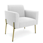 Namoradeira E 2 Poltronas Pé Ferro Dourado Marisa Bouclê D03