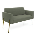 Namoradeira E 2 Poltronas Pé Ferro Dourado Marisa Bouclê D03