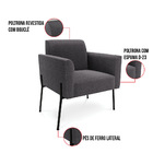 Namoradeira E 2 Poltronas Pé Ferro Preto Marisa Bouclê - Graf