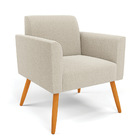 Namoradeira E 2 Poltronas Pé Palito Castanho Marisa Bouclê -