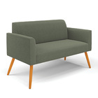 Namoradeira E 2 Poltronas Pé Palito Castanho Marisa Bouclê Pi