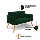 Namoradeira E 2 Poltronas Pé Palito Castanho Marisa Bouclê Ve