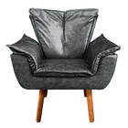 Namoradeira E 2 Poltronas Pé Palito Castanho Opala Corano - P