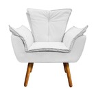 Namoradeira E 2 Poltronas Pé Palito Castanho Opala Corino - B