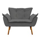 Namoradeira E 2 Poltronas Pé Palito Castanho Opala Corino - G