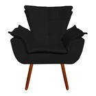 Namoradeira E 2 Poltronas Pé Palito Castanho Opala Suede Pret