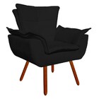 Namoradeira E 2 Poltronas Pé Palito Castanho Opala Suede Pret