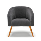 Namoradeira E 2 Poltronas Pé Palito Castanho Stella Bouclê D0