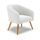 Namoradeira E 2 Poltronas Pé Palito Castanho Stella Bouclê D0