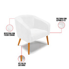 Namoradeira E 2 Poltronas Pé Palito Castanho Stella Sintético