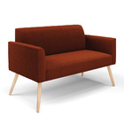 Namoradeira E 2 Poltronas Pé Palito Natural Marisa Bouclê - T