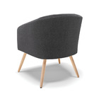 Namoradeira E 2 Poltronas Pé Palito Natural Stella Bouclê D03