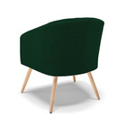 Namoradeira E 2 Poltronas Pé Palito Natural Stella Bouclê D03