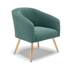 Namoradeira E 2 Poltronas Pé Palito Natural Stella Bouclê Ver