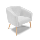 Namoradeira E 2 Poltronas Pé Palito Natural Stella Sintético