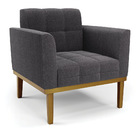 Namoradeira E Poltrona Base Madeira Fixa Cast Elisa Bouclê D0