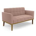 Namoradeira E Poltrona Base Madeira Fixa Cast Elisa Bouclê D0