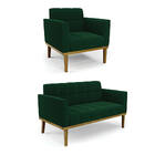 Namoradeira E Poltrona Base Madeira Fixa Cast Elisa Bouclê D0