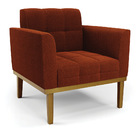 Namoradeira E Poltrona Base Madeira Fixa Cast Elisa Bouclê D0