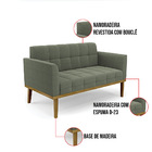 Namoradeira E Poltrona Base Madeira Fixa Cast Elisa Bouclê Ve