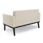 Namoradeira E Poltrona Base Madeira Fixa Pto Elisa Bouclê Beg