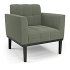 Namoradeira E Poltrona Base Madeira Fixa Pto Elisa Bouclê D03