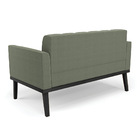 Namoradeira E Poltrona Base Madeira Fixa Pto Elisa Bouclê D03