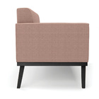 Namoradeira E Poltrona Base Madeira Fixa Pto Elisa Bouclê Ros