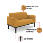 Namoradeira E Poltrona Base Madeira Preto Marisa Bouclê D03 -