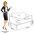 Namoradeira E Poltrona Base Madeira Preto Marisa Bouclê D03 -