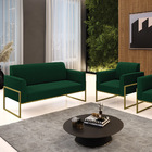 Namoradeira E Poltrona Industrial Alta Dourado Marisa Bouclê