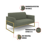 Namoradeira E Poltrona Industrial Alta Dourado Marisa Bouclê