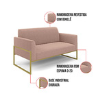 Namoradeira E Poltrona Industrial Alta Dourado Marisa Bouclê