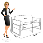 Namoradeira E Poltrona Industrial Alta Dourado Marisa Bouclê