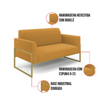 Namoradeira E Poltrona Industrial Alta Dourado Marisa Bouclê