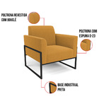 Namoradeira E Poltrona Industrial Alta Preto Marisa Bouclê D0