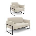 Namoradeira E Poltrona Industrial Alta Preto Marisa Bouclê D0