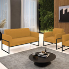 Namoradeira E Poltrona Industrial Alta Preto Marisa Bouclê Mo