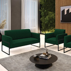 Namoradeira E Poltrona Industrial Alta Preto Marisa Bouclê Ve