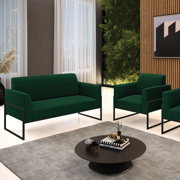 Namoradeira E Poltrona Industrial Alta Preto Marisa Bouclê Ve