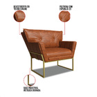 Namoradeira E Poltrona Industrial Dour Anitta Sintético Pu D0