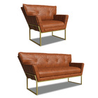 Namoradeira E Poltrona Industrial Dour Anitta Sintético Pu No