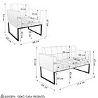 Namoradeira E Poltrona Industrial Dourado Ana Boucle Grafite